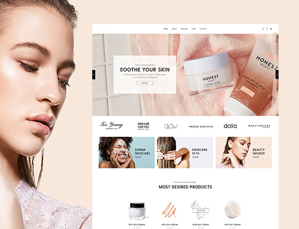 Readymade Beauty Store Website