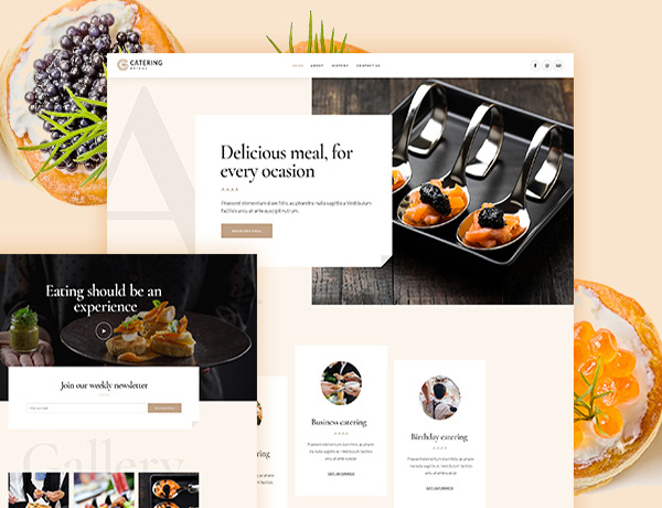 Readymade Catering Website