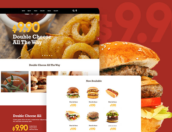 Readymade Fast Food Website