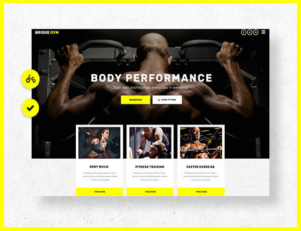 Readymade Gym Website