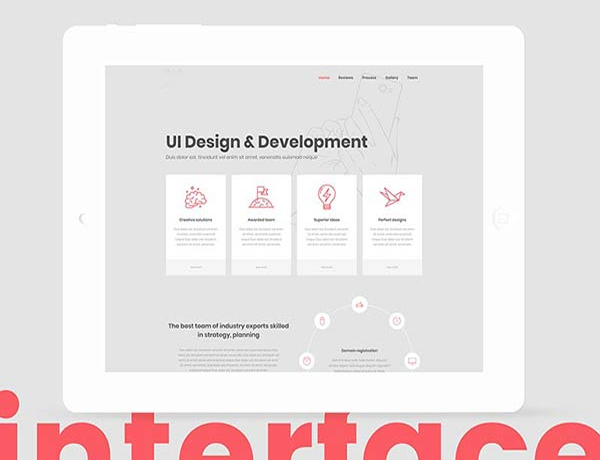 Readymade UI Design Company Website